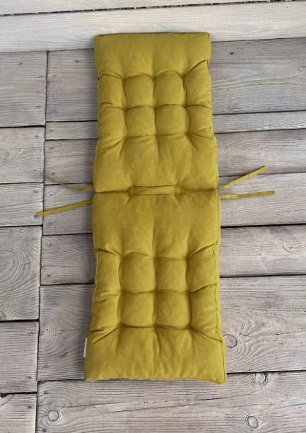 Подушка для стільців Decorator Copo подвійна 40х120х7 см Гірчичний (84-108) - фото 2 Подушка для стільців Decorator Copo подвійна 40х120х7 см Гірчичний (84-108) - фото 2