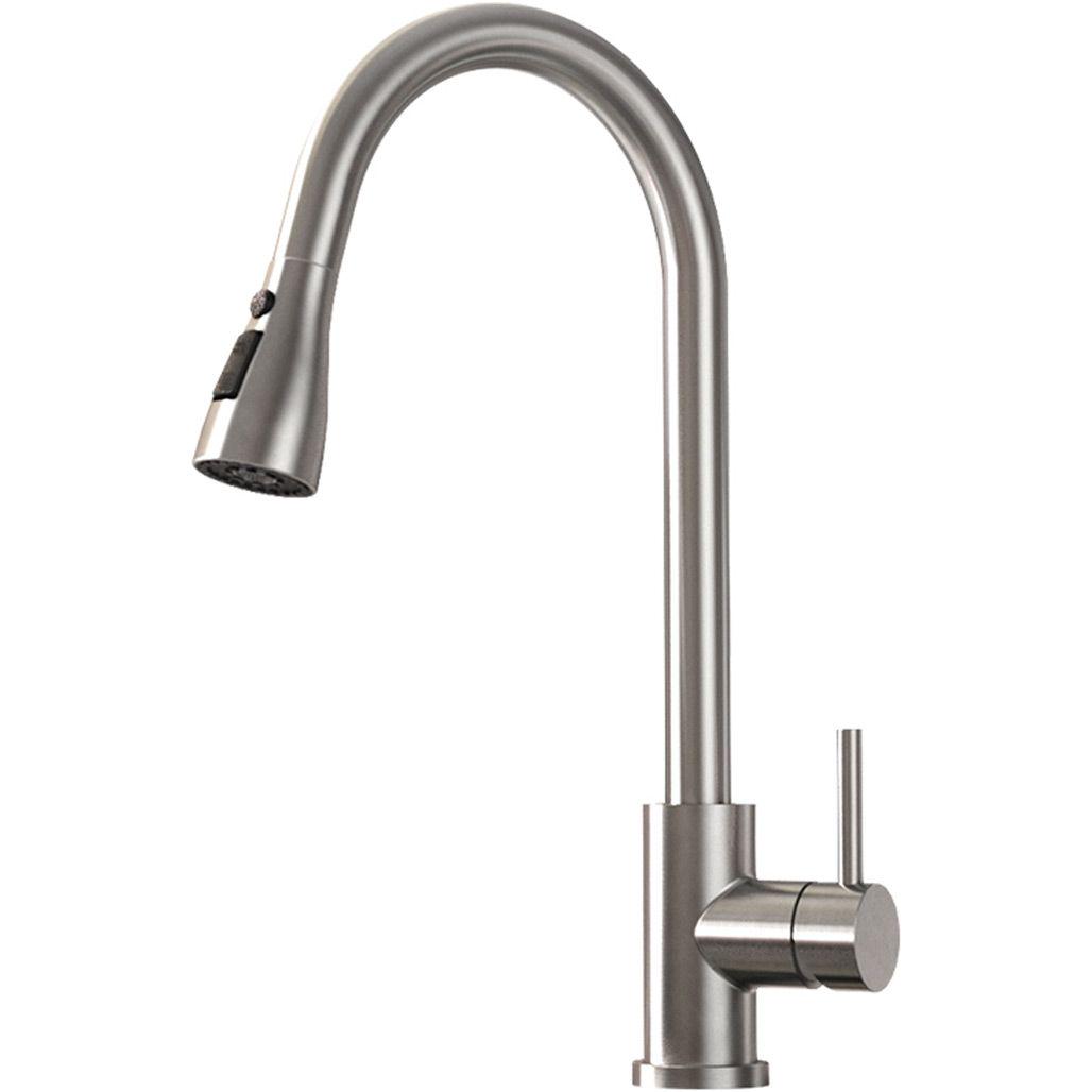 Смеситель Ввыдвижной кухонный DIIIB Pull-out Kitchen Faucet DXCF021 Grey (2766475285)