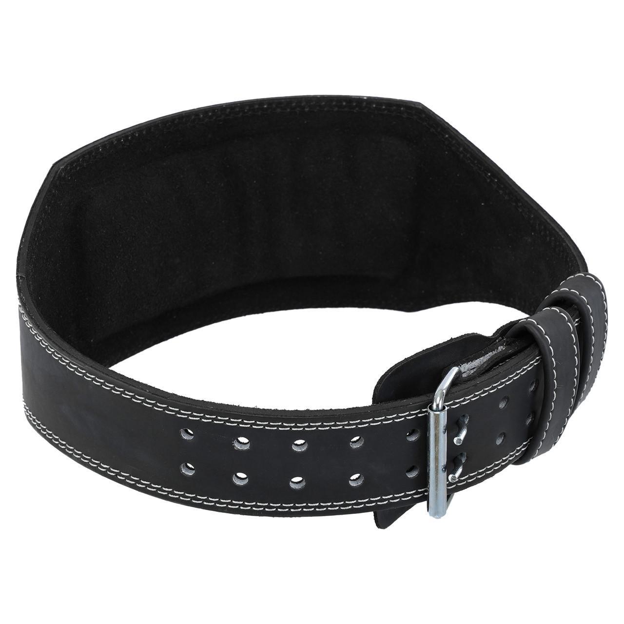 Пояс атлетический кожаный FISTRAGE VL-4722 100-125 см с подкладкой для спины S-XXL спинка 15 см (2532843005)