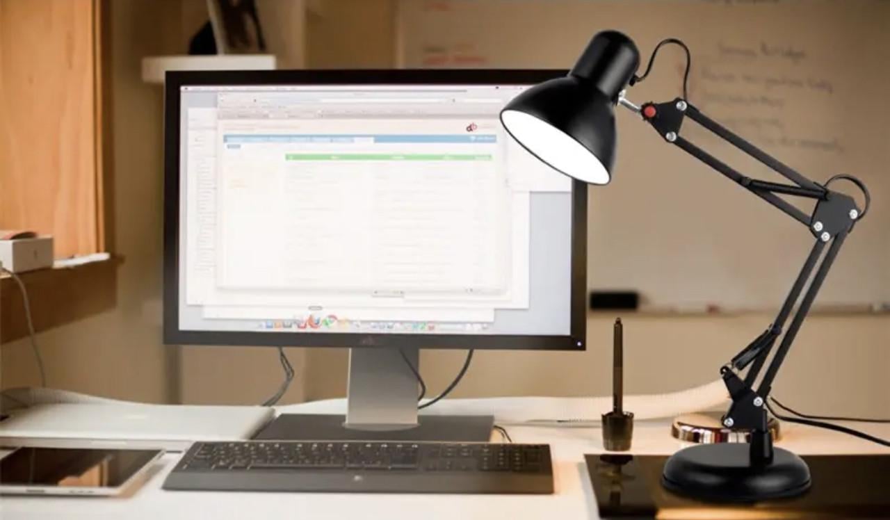 Настільна лампа 811В на підставці та струбціні з кріпленням Чорний - фото 2 Настільна лампа 811В на підставці та струбціні з кріпленням Чорний - фото 2