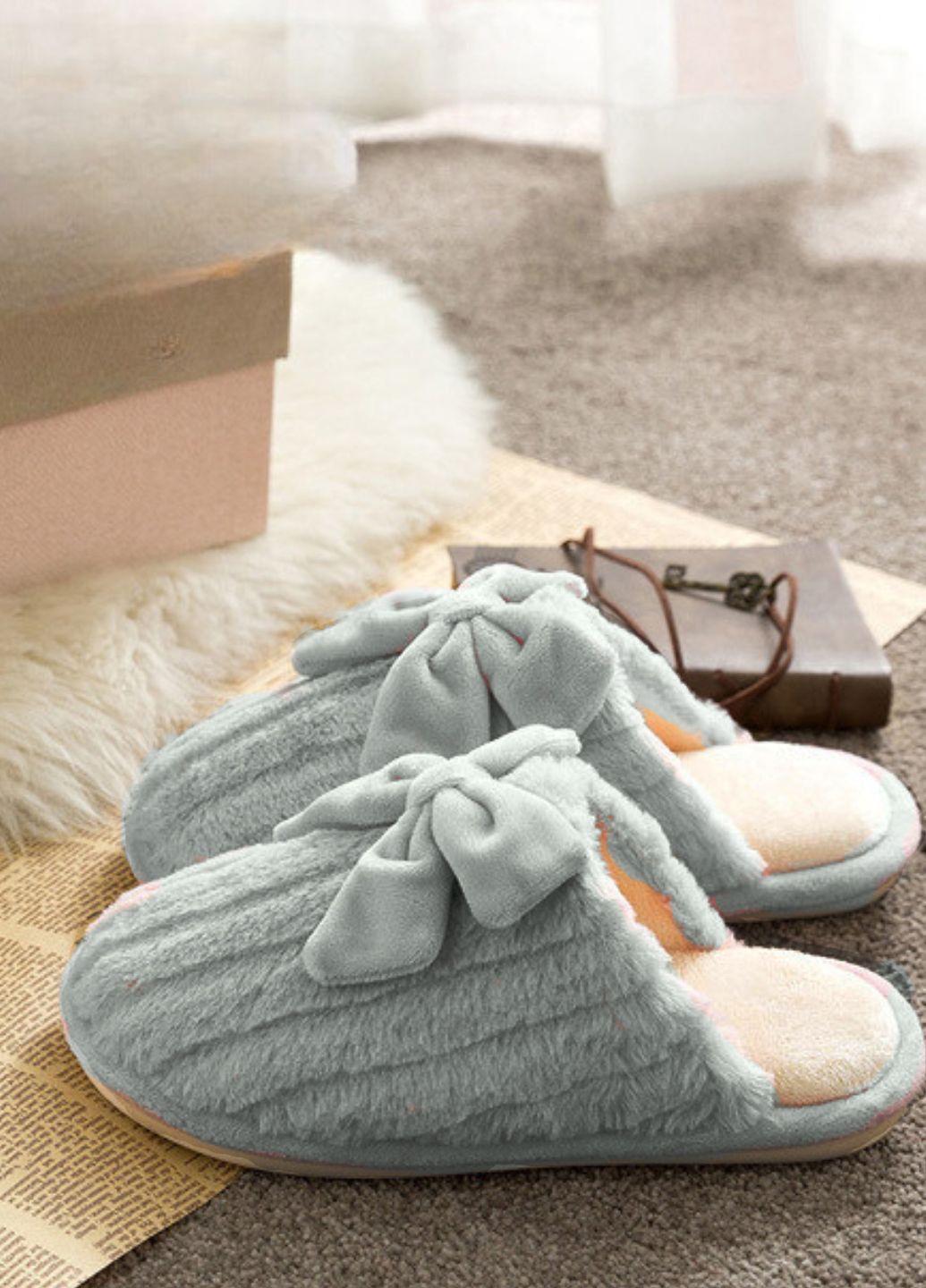 Тапочки теплые Winter Indoor Home р. 36 22 см Серый (7231) - фото 2 Тапочки теплые Winter Indoor Home р. 36 22 см Серый (7231) - фото 2
