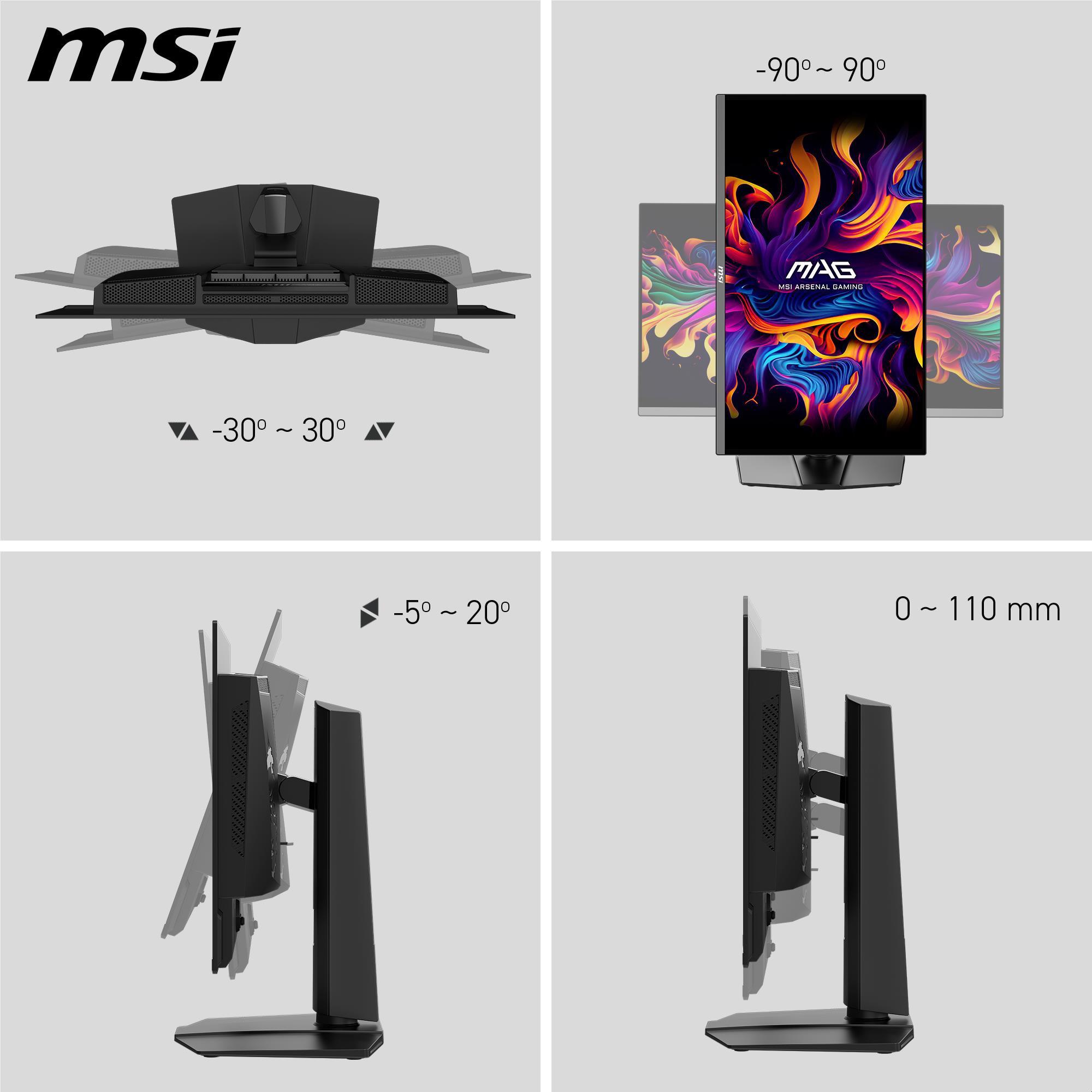 Монітор ігровий MSI MAG 272UP QD-OLED X24 3840x2160 240 Гц 250 кд/м2 Black (32202285) - фото 6 Монітор ігровий MSI MAG 272UP QD-OLED X24 3840x2160 240 Гц 250 кд/м2 Black (32202285) - фото 6
