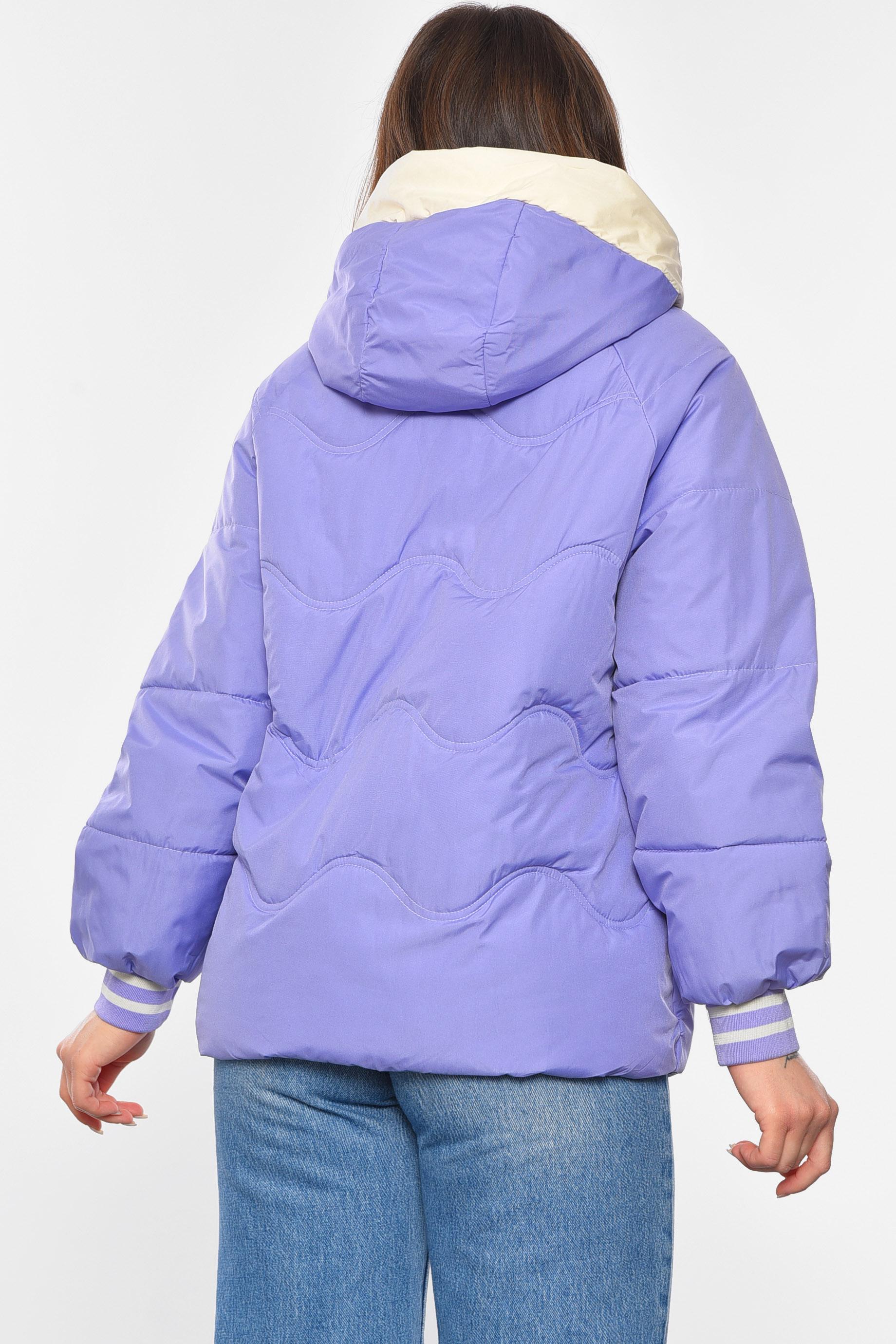 Куртка жіноча демісезонна L Бузковий (192459) - фото 3 Куртка жіноча демісезонна L Бузковий (192459) - фото 3