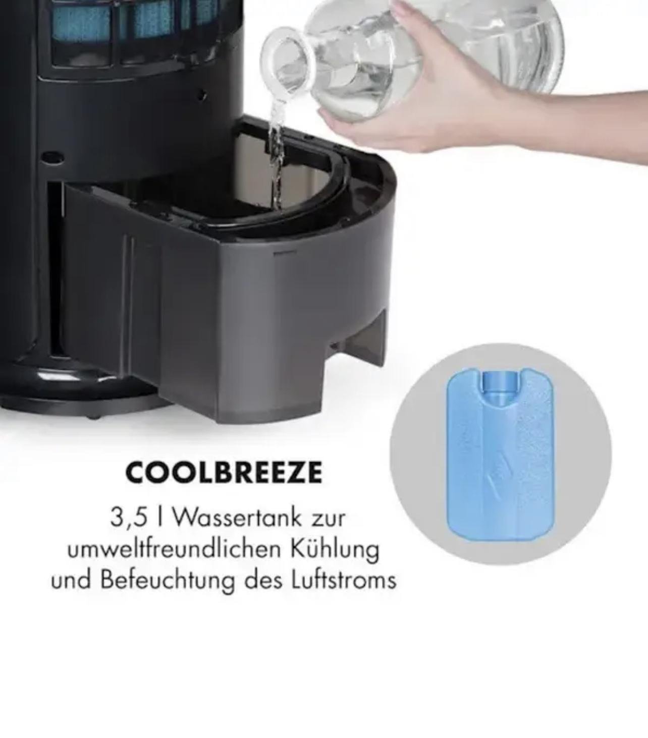 Вентилятор-охолоджувач KLARSTEIN Skyscraper Horizon з природним режимом 60 W 486 m3/h 3,5 л (10032337) - фото 7