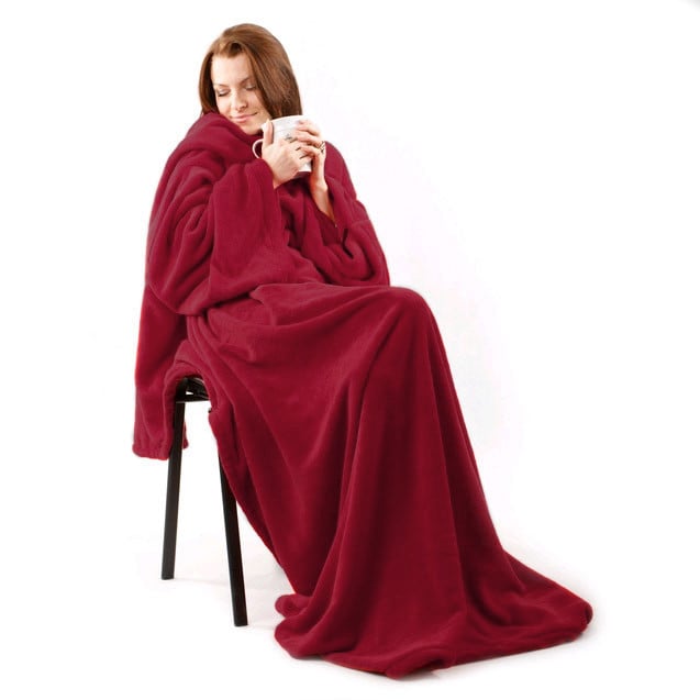 Плед флисовый с рукавами As Seen On TV Snuggie Бордовый (1000632-Burgundy-0)