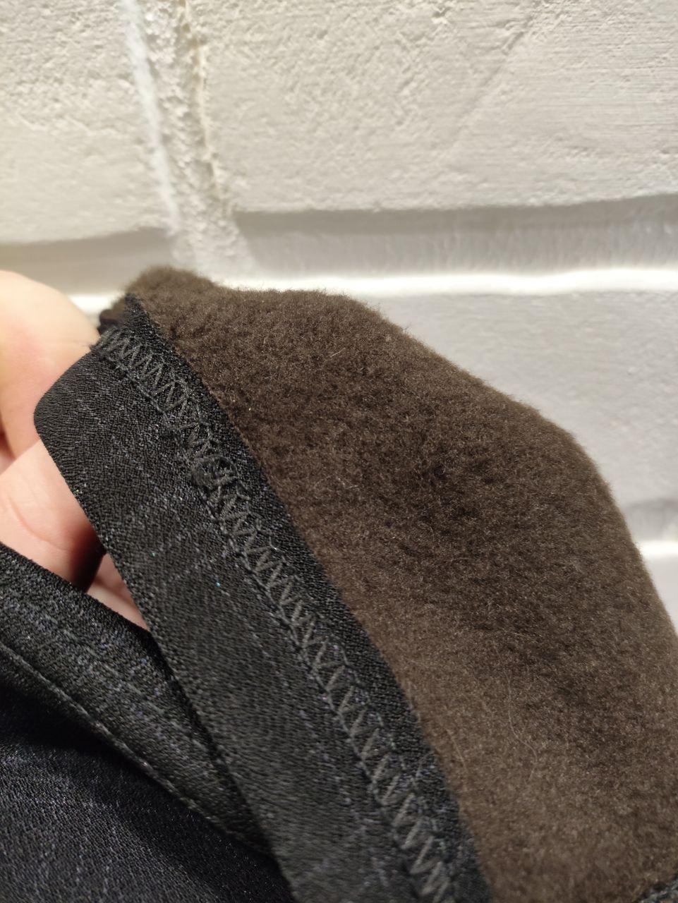 Штани жіночі в клітинку 2111 теплі на флісі р. 52 Чорний (2772445987) - фото 5