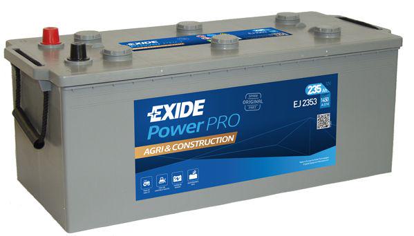 Аккумулятор для грузового автомобиля EXIDE POWER PRO AGRI & CONSTRUCTION 235 Ah 12V (18073448)