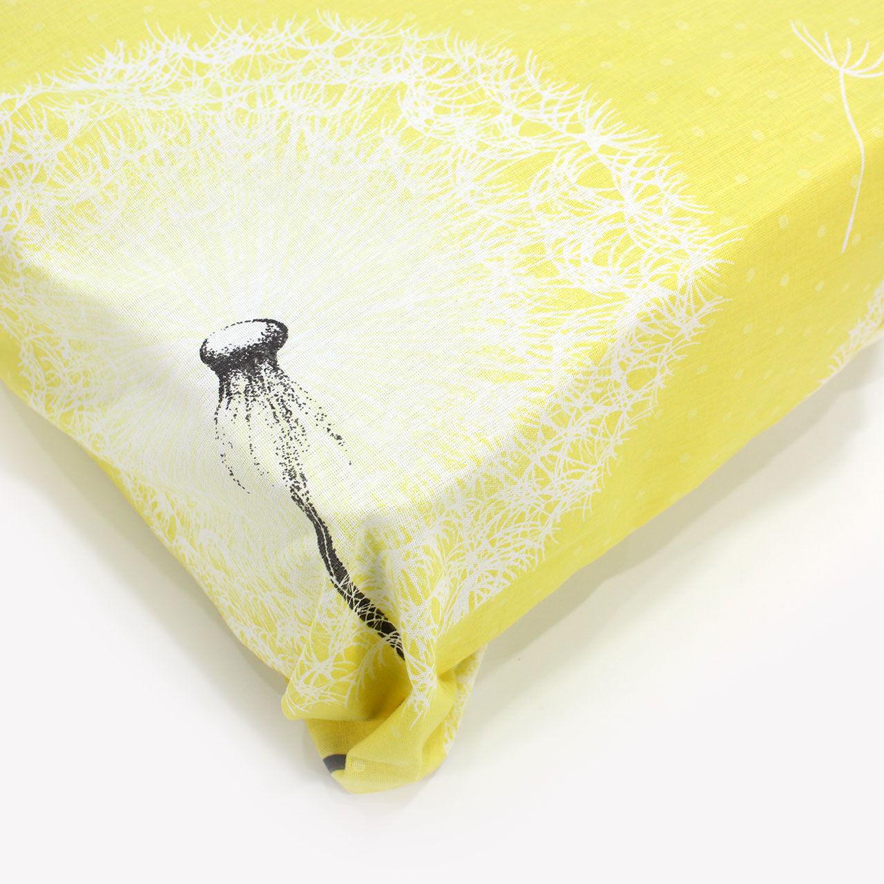 Простынь на резинке Т0807 160х200 см Желтый/Белый (151442)