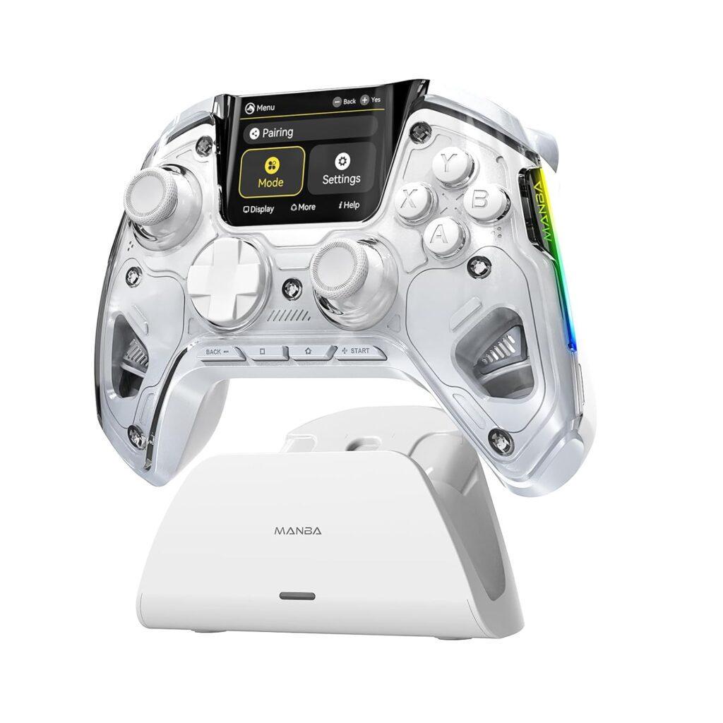 Геймпад Manba One V2 Wireless Controller с дисплеем и RGB подсветкой White (2729675528)