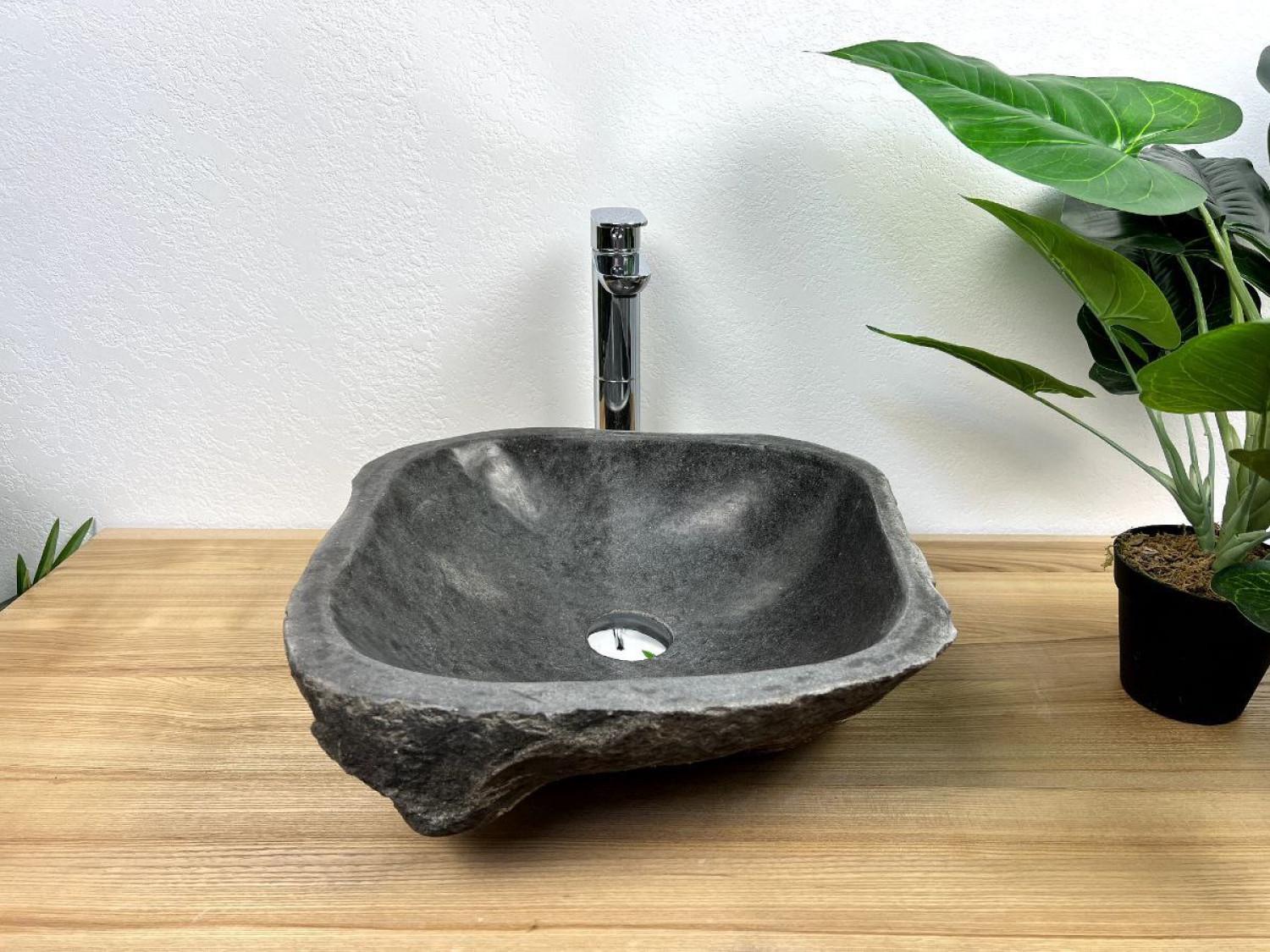 Раковина SpiritofStone ручной работы river stone 39 см (CA.1.72)