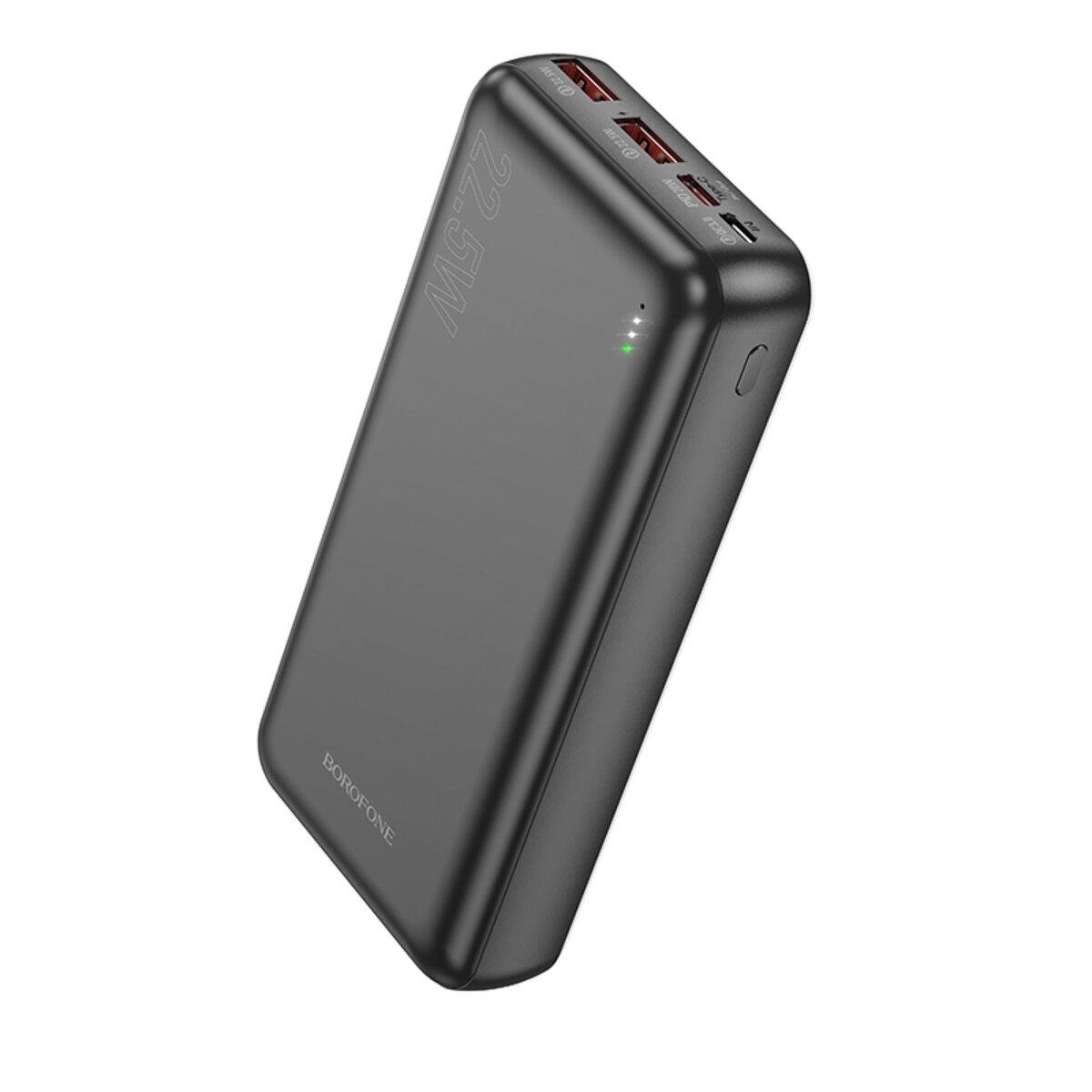 Повербанк Borofone BJ38A Power 22,5W/PD20W fully compatible 20000 mAh Li-pol Black (6941991105586)
