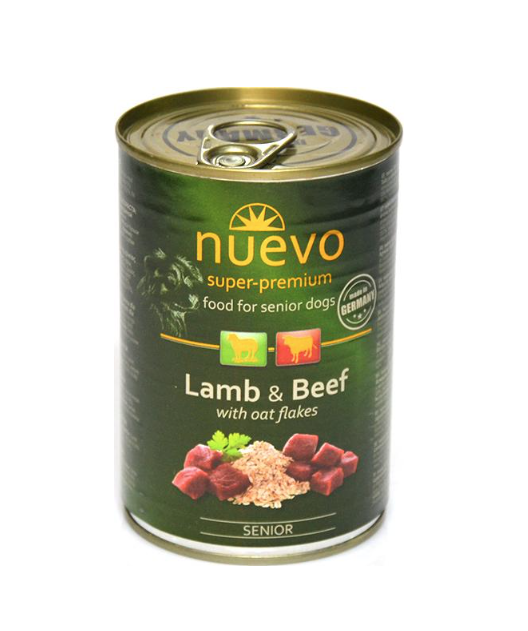 Консерва для собак Nuevo с ягненком/говядиной/овсянкой 400 г (4250231595110) Консерва для собак Nuevo с ягненком/говядиной/овсянкой 400 г (4250231595110)