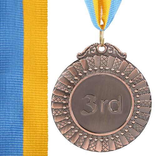 Медаль спортивная с лентой SP-Sport FLASH C-4328-ANG 6,5 см Бронзовый (33093126)