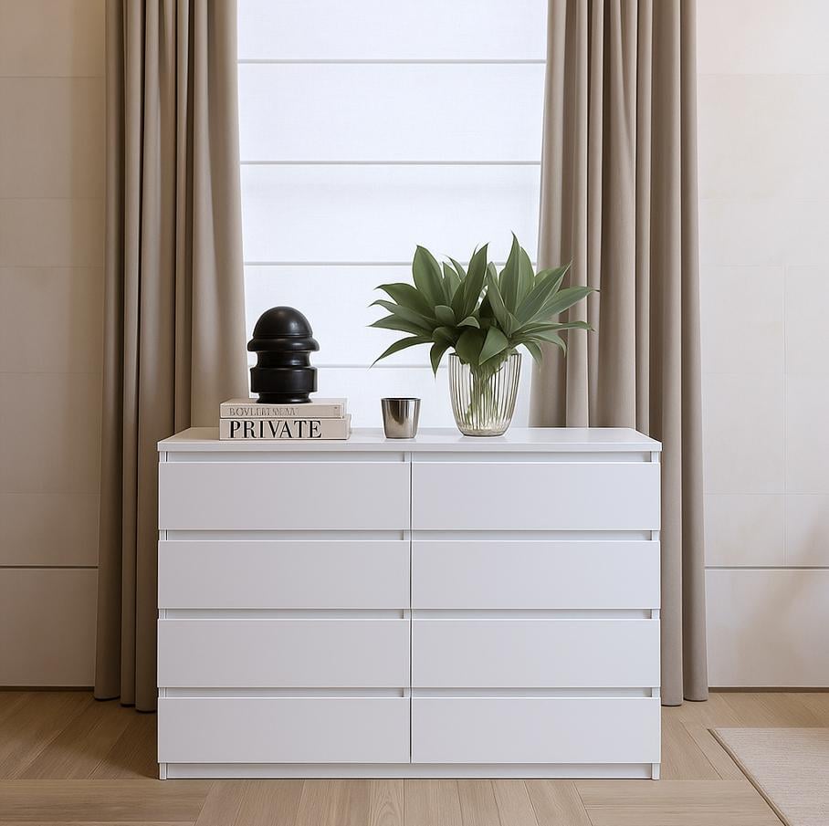 Комод великий Майстер Форм Брайт 1300х376х950 мм Білий (20101)