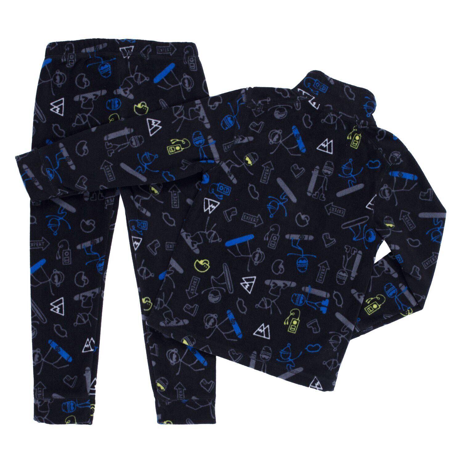 Комплект термобелья NANO BUWP601-F19 детский 104-114 см Черно-синий (BUWP601-F19-Ultralime-5) - фото 2