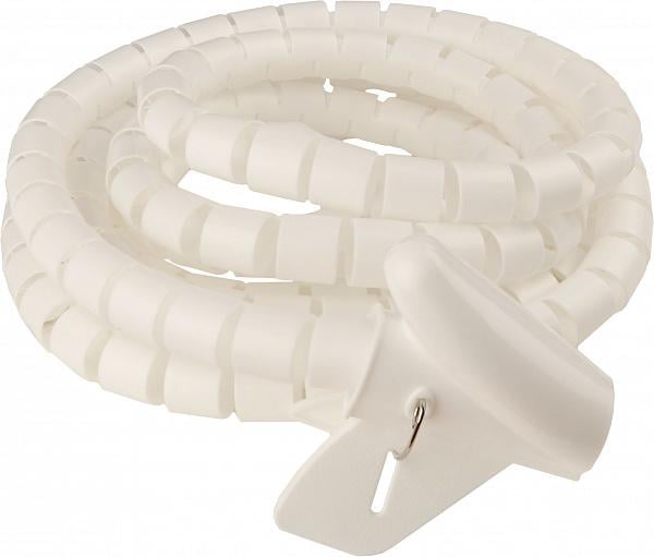 Органайзер гибкий с клипсой АСКО-УКРЕМ WCT-28 ø28 мм для кабеля 3 м Белый (A0150070026)