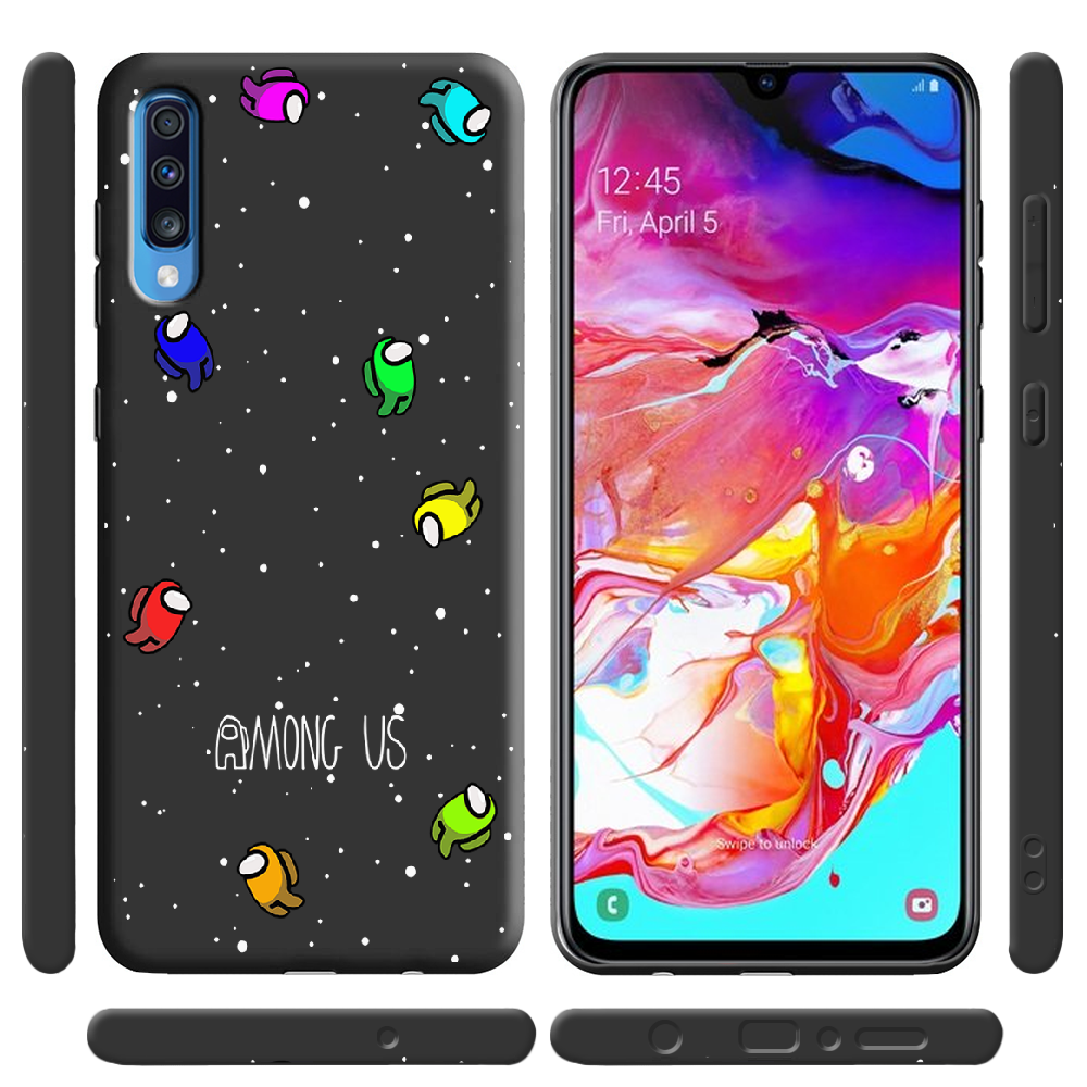 Чехол Boxface Samsung A705 Galaxy A70 Among Us Invisible Черный силикон (36860-bk76-37421) - фото 2