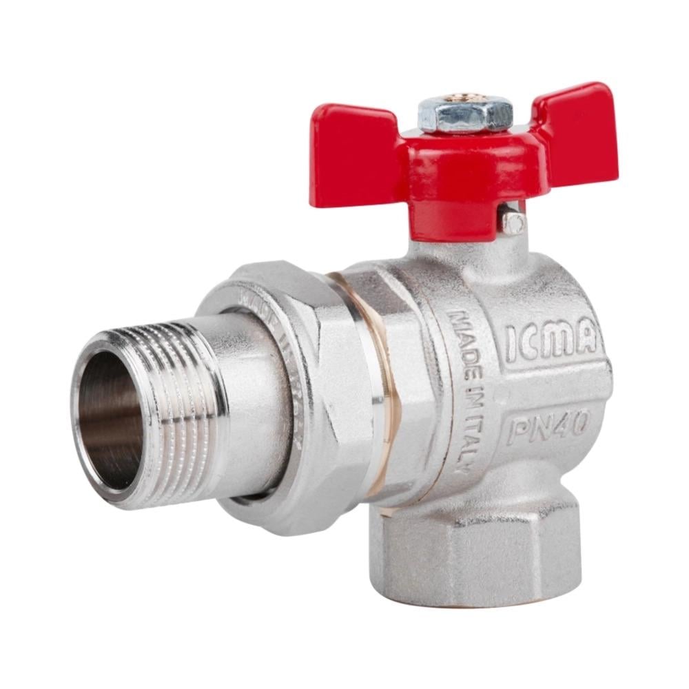 Кран шаровой ICMA FAR. ROSSA 3/4" угловой №361