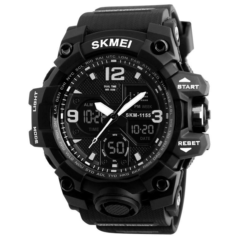 Мужские часы Skmei 1155B Black Edition)