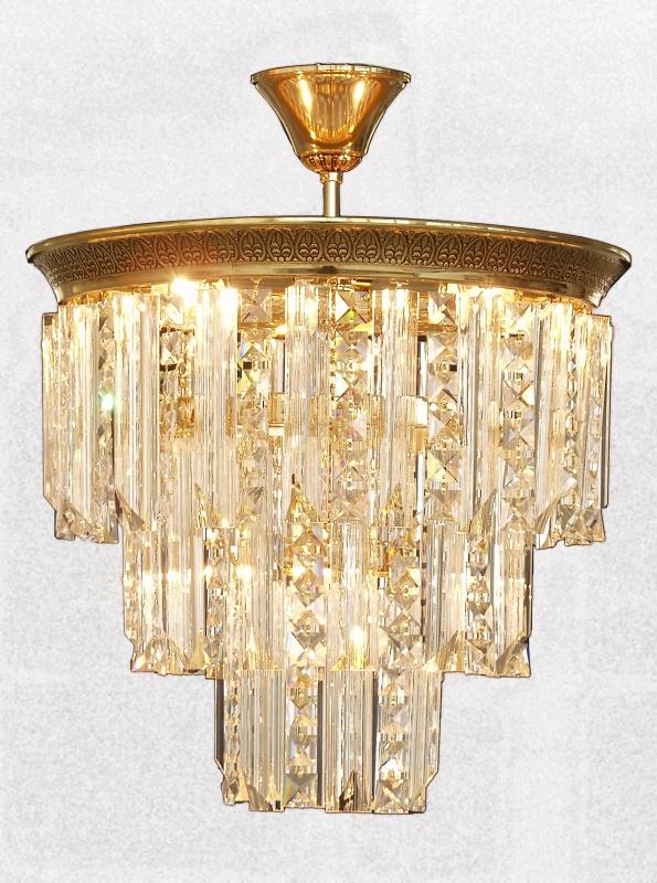 Люстра потолочная торт хрустальная классическая Brille CR-303C/4AO