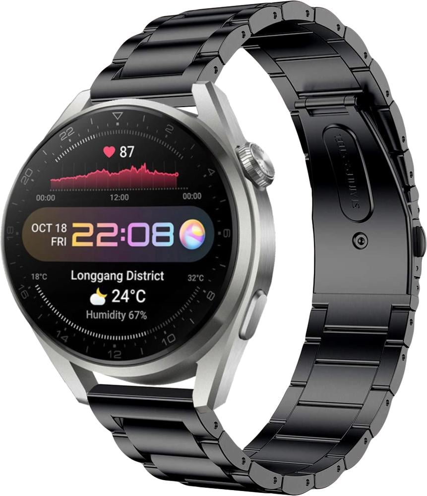 Браслет металлический Shape для Huawei Watch 3 Pro Black (25282-2B)