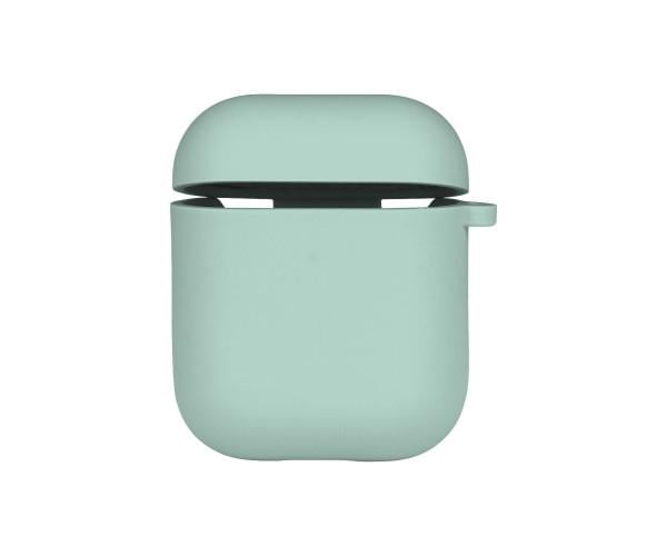 Чехол-футляр Silicone Case with microfibra для Airpods 1/2 Sea blue (0500040530-2916941)