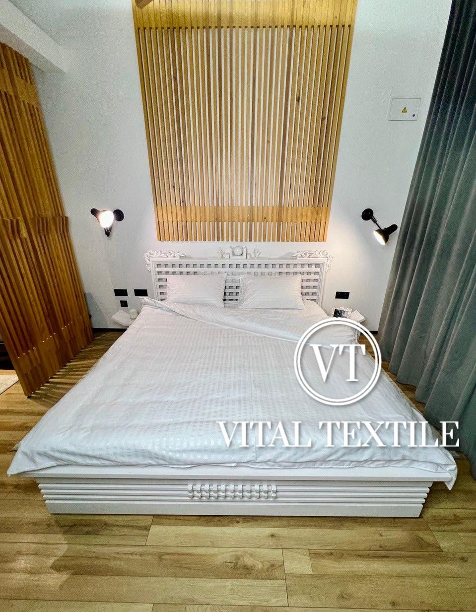 Комплект постельного белья Vital Textile SP-1 страйп полуторный 200х220 см - фото 2