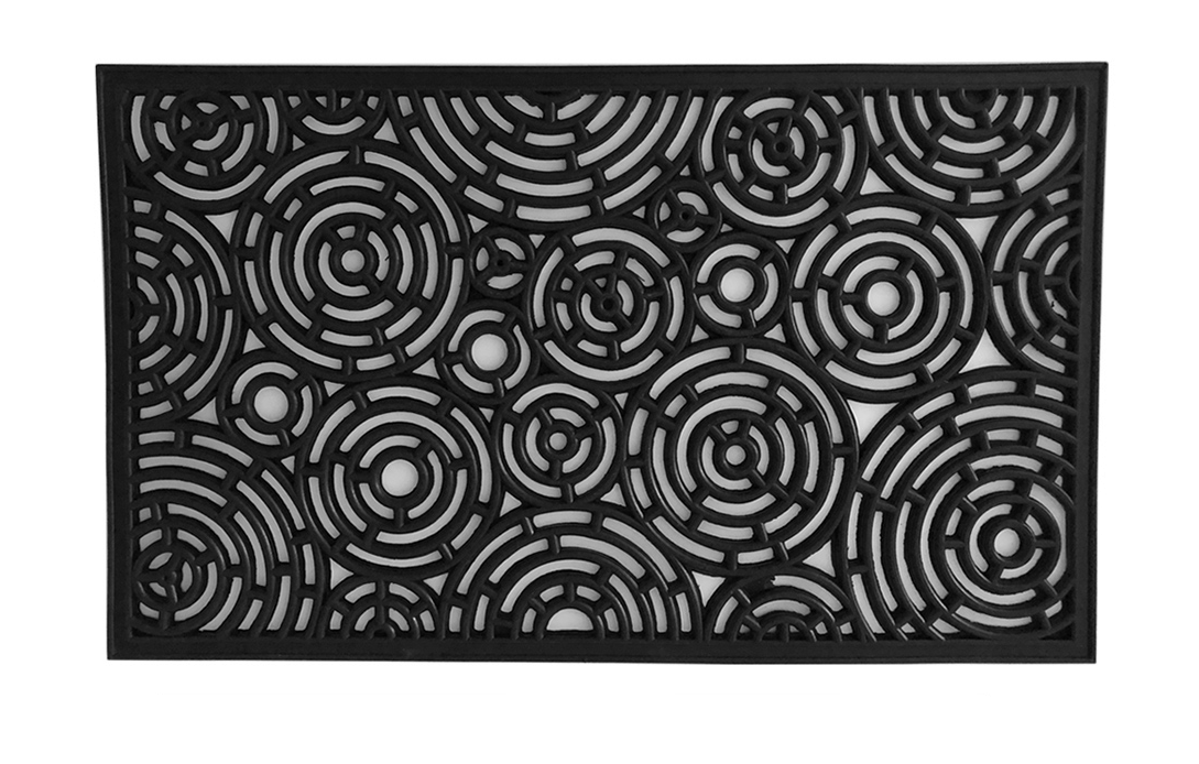 Коврик на порог Лион резиновый ажурный 450х750 мм