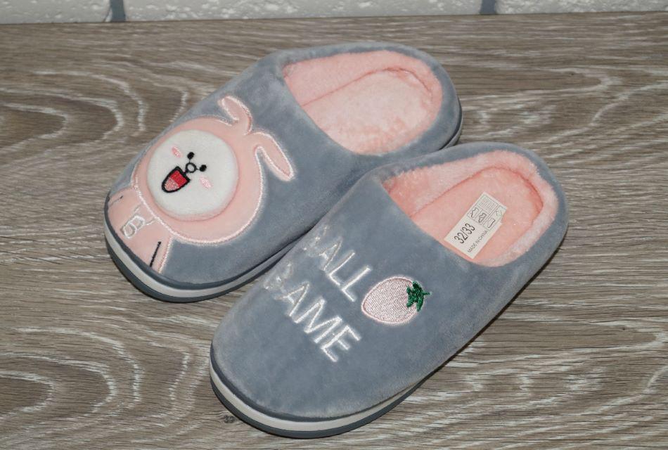 Тапочки комнатные Lion 30/31 р. 19 см Серый (30171-3031) - фото 4 Тапочки комнатные Lion 30/31 р. 19 см Серый (30171-3031) - фото 4