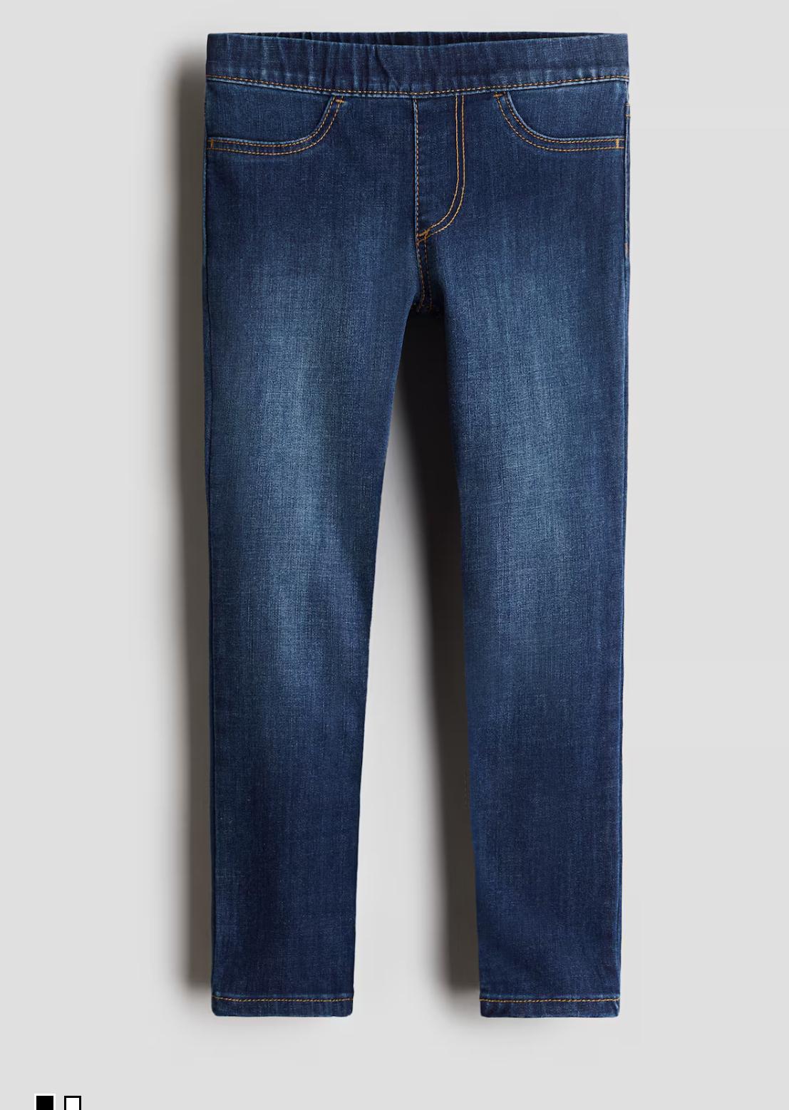 Джинсы для девочки H&M 134 см Синий (1840)