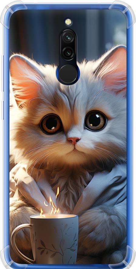 Чехол на Xiaomi Redmi 8 White cat (5646sp-1806-42517) Чехол на Xiaomi Redmi 8 White cat (5646sp-1806-42517)