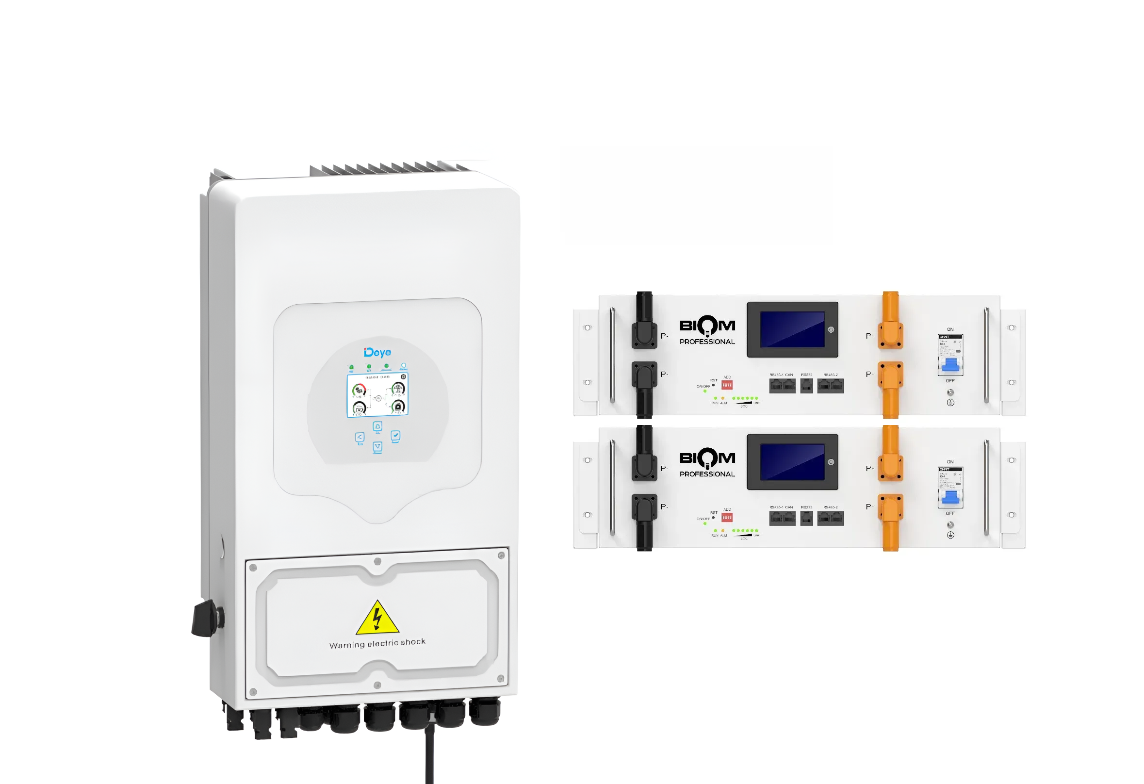 Инвертор Deye SUN-6K-SG05LP1-EU 6 кВт и две батареи Biom Professional BALFP-R512100-UNI 5,12 кВт·ч (33148570)