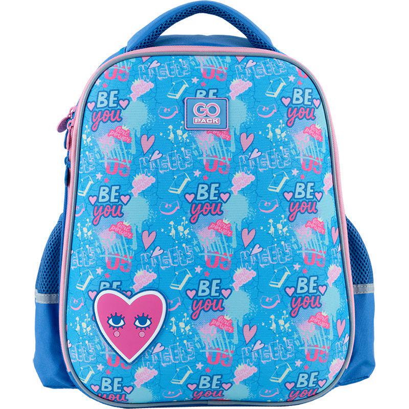 Рюкзак напівкаркасний GoPack Education Be You 38x28x13 см 15 л Блакитний (GO24-165M-4)