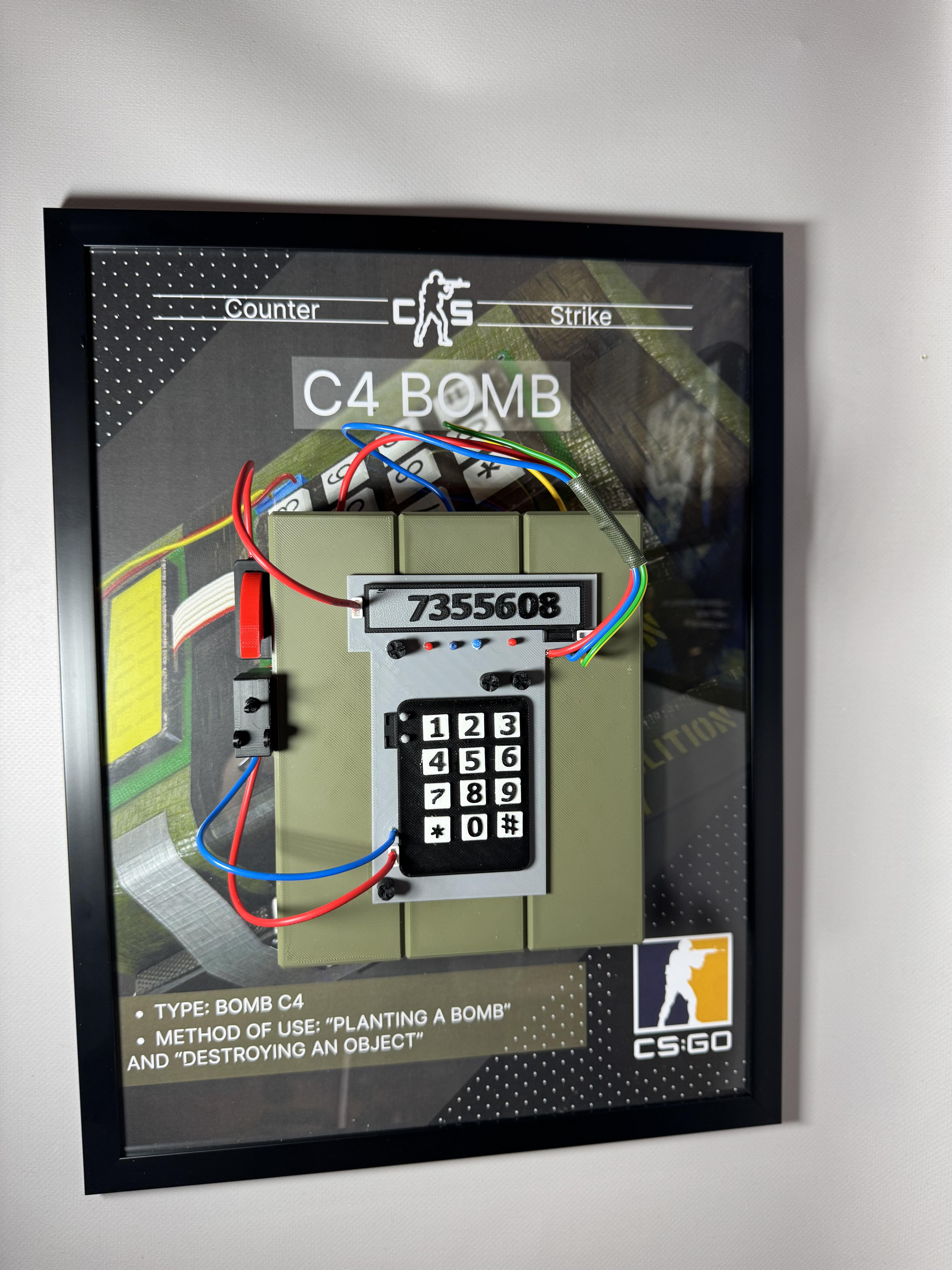 Карта 3D Bomb C4 из игры Counter Strike