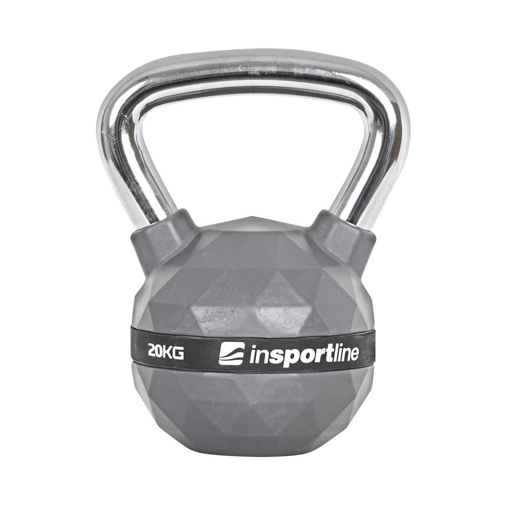 Гиря с резиновым покрытием inSPORTline Kettlebell PU 20 кг Гиря с резиновым покрытием inSPORTline Kettlebell PU 20 кг