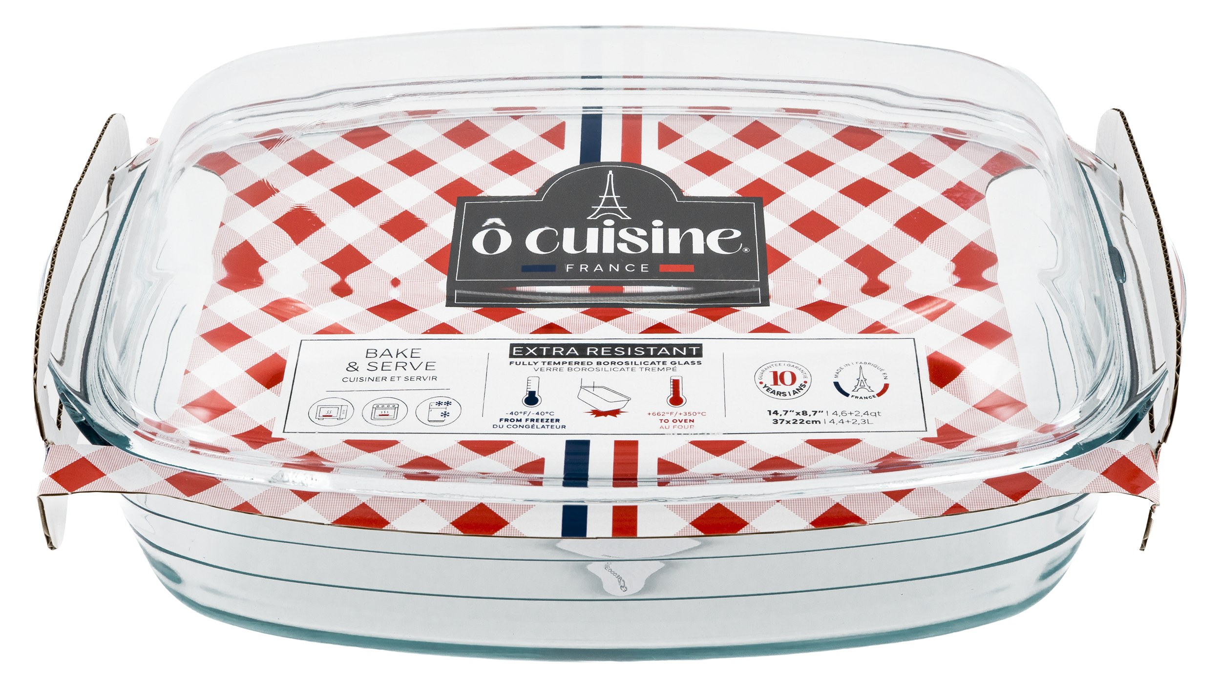 Каструля склокерамічня O CUISINE прямокутна 4,4 л/2,3 л (UG-466AC00/2043)
