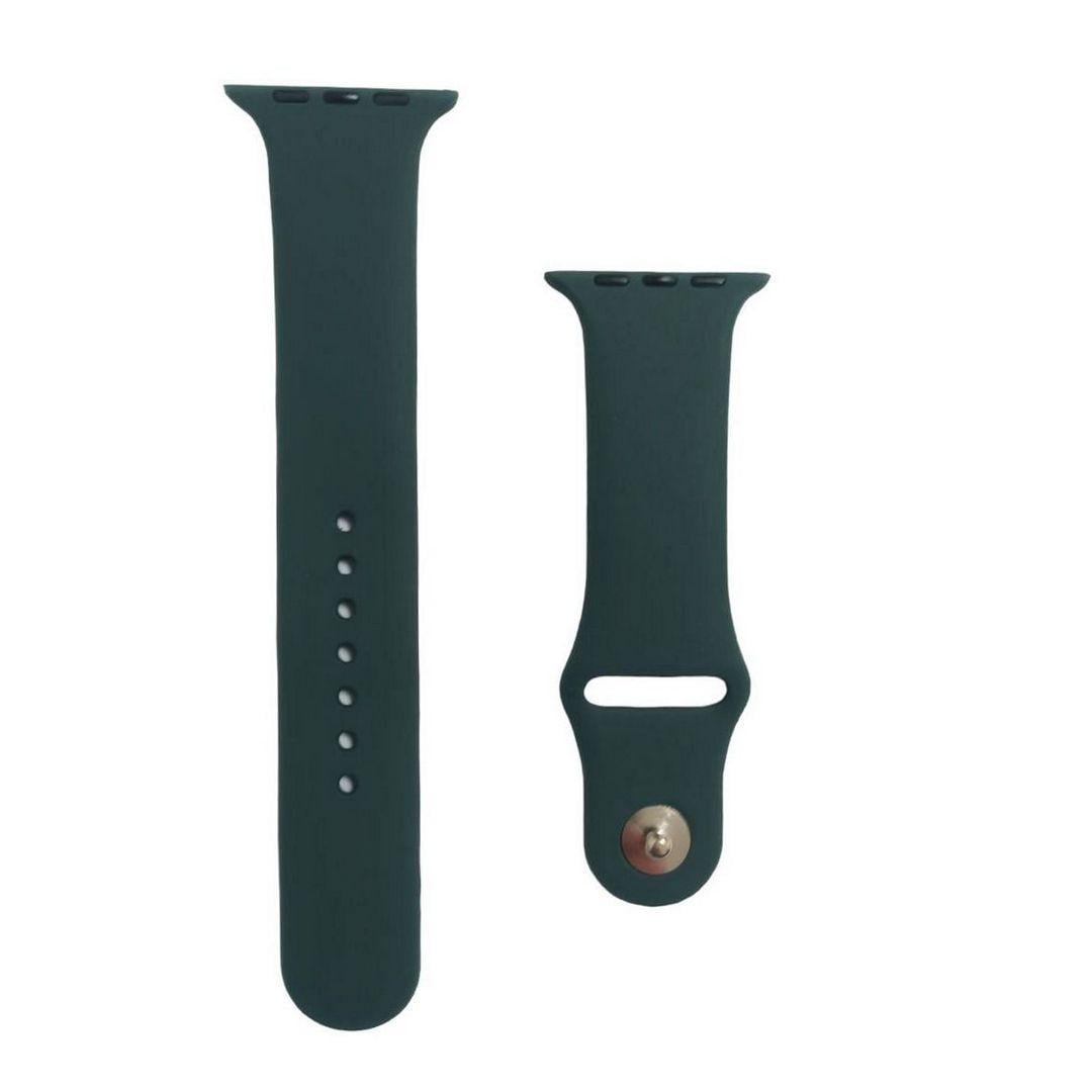 Ремешок силиконовый для Apple Watch 42/44/45/49 мм Dark Green