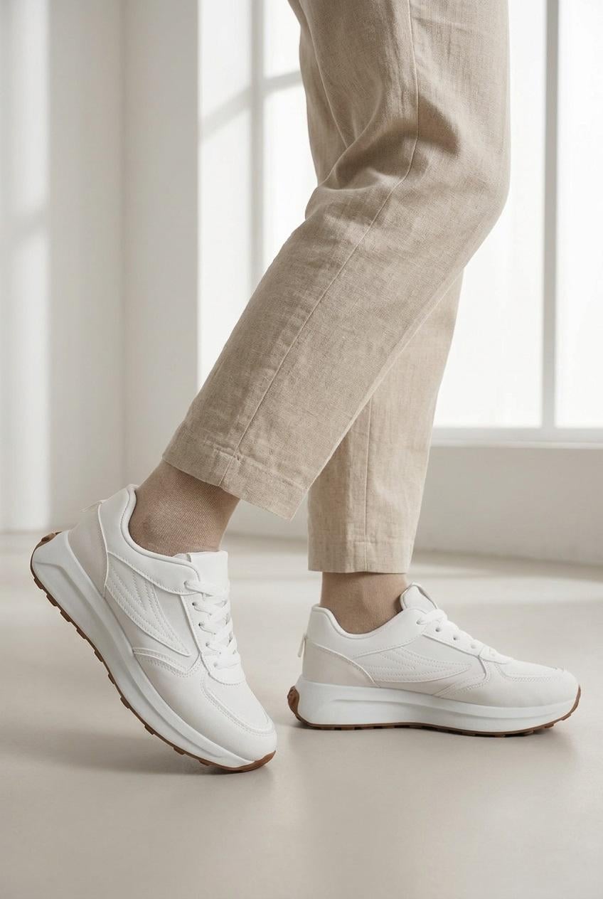 Кроссовки женские Fashion 347288 на платформе р. 38 Белый (347288_38)