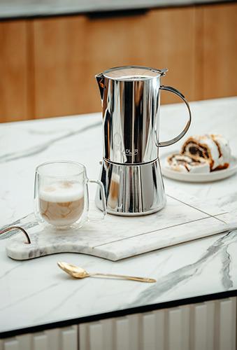 Кофеварка для приготовления эспрессо гейзерная для всех типов плит 300 мл Серебристый - фото 7 Кофеварка для приготовления эспрессо гейзерная для всех типов плит 300 мл Серебристый - фото 7