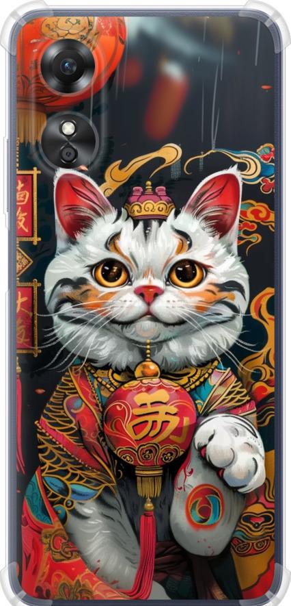 Чехол на Oppo A17 China Cat v2 (6135sp-2954-42517)