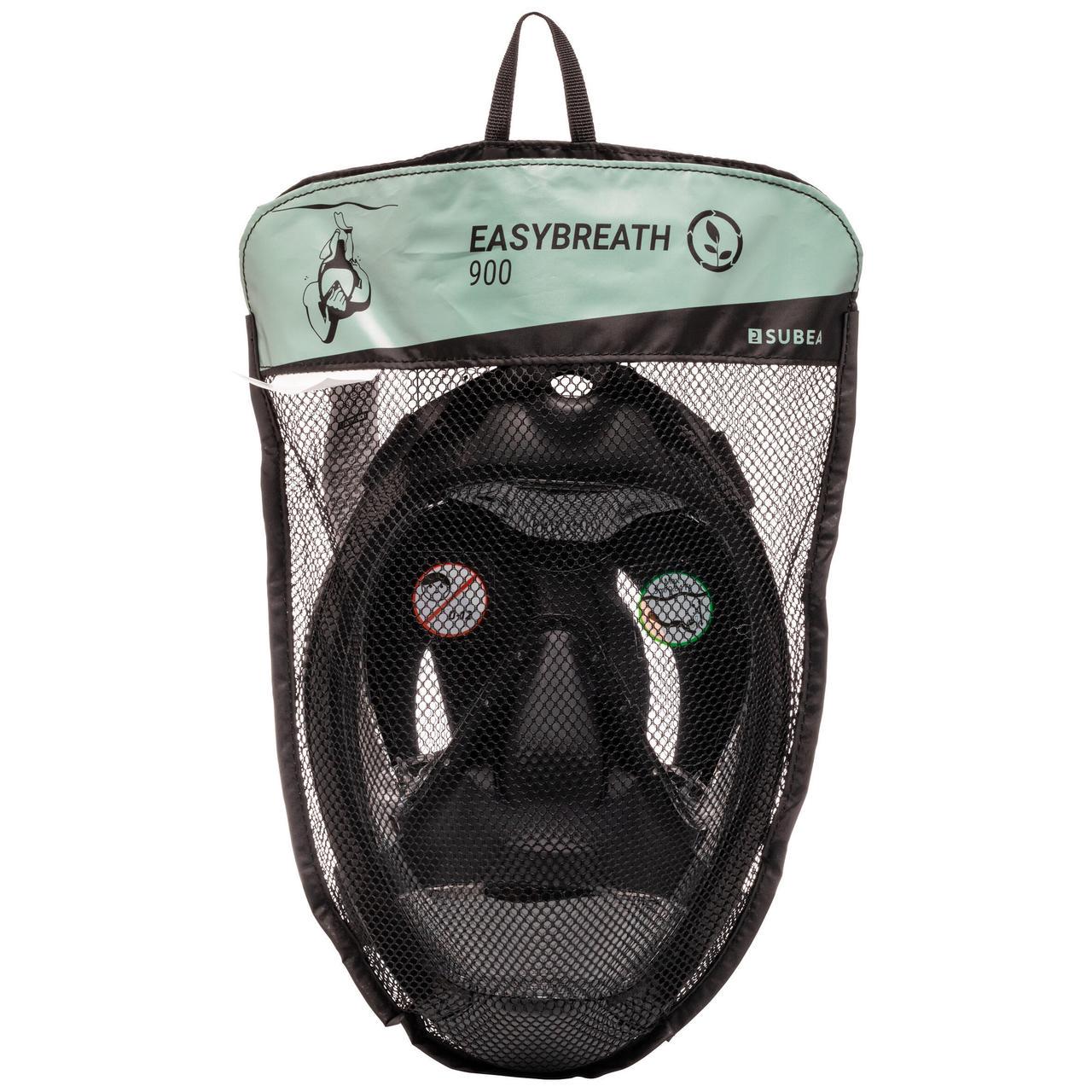 Маска для плавания Subea Easybreath 900 полнолицевая M/L Черный - фото 9