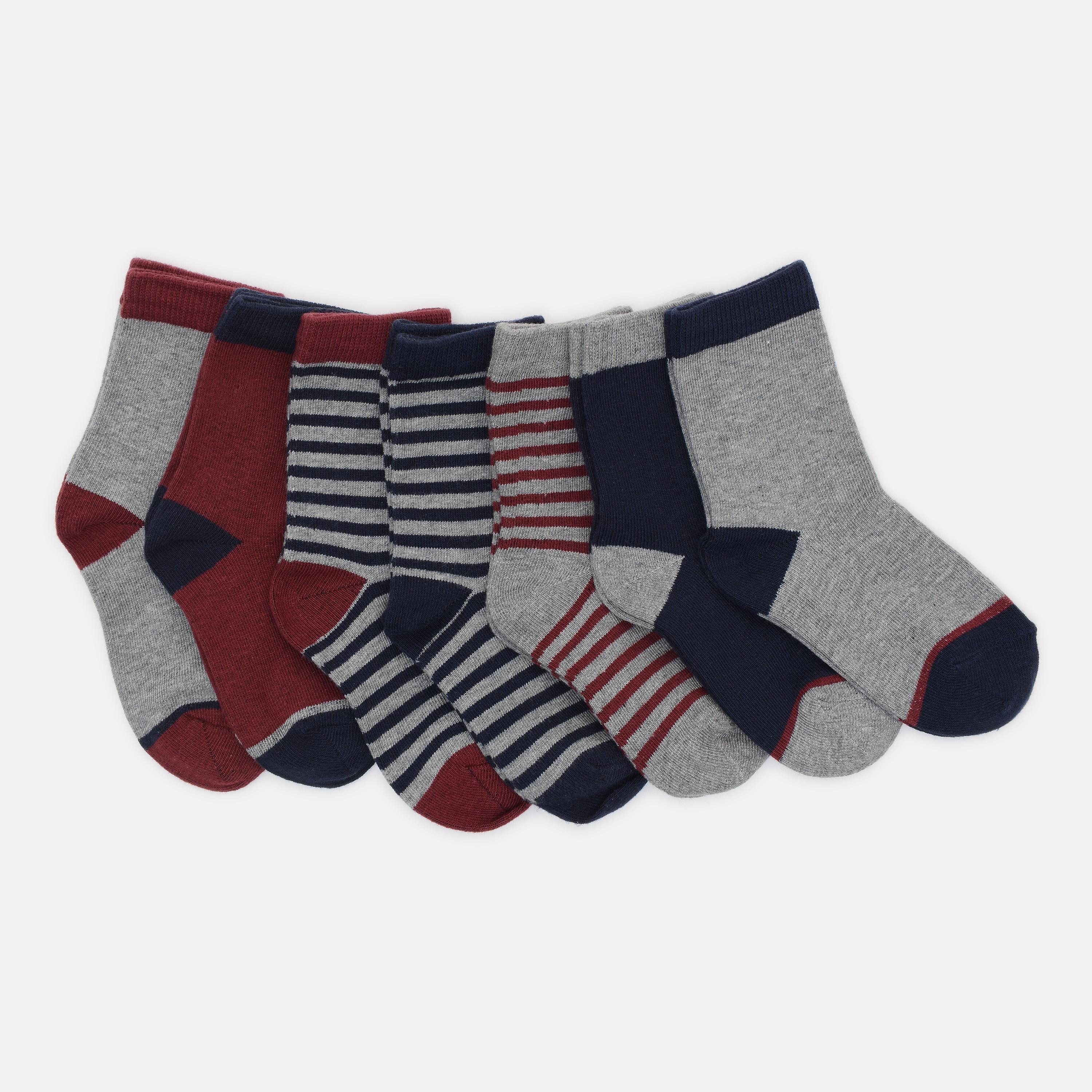 Носки C&A полоска 7 пар р. 24-26 Серо-синий (14094185079840312)