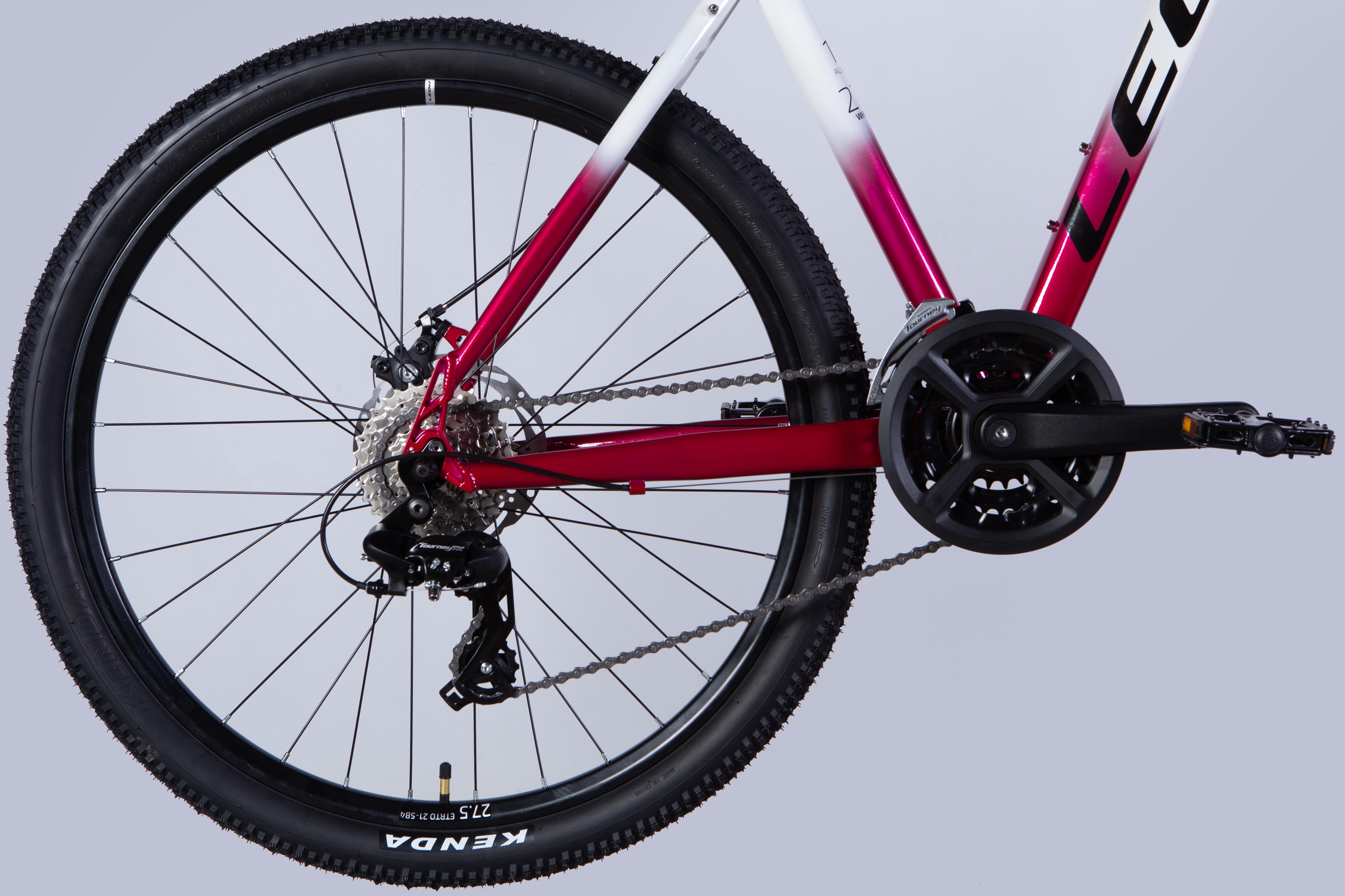 Велосипед Leon 2025 XC LADY 105 DD CS AL 27,5" рама 18" Белый с малиновым (OPS-LN-27,5-004) - фото 7 Велосипед Leon 2025 XC LADY 105 DD CS AL 27,5" рама 18" Белый с малиновым (OPS-LN-27,5-004) - фото 7