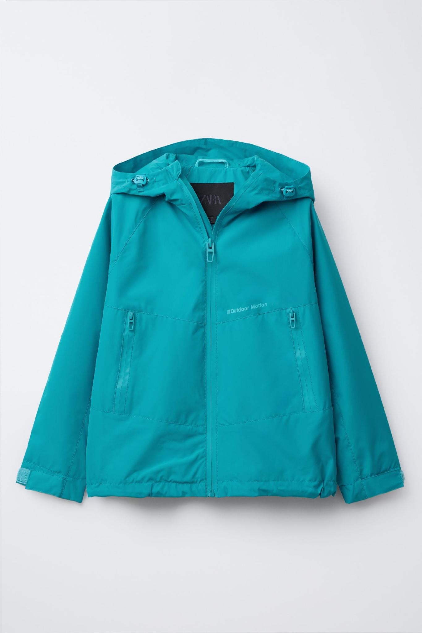 Вітровка дитяча для хлопчика Zara 122 см Бірюзовий (25070302A)