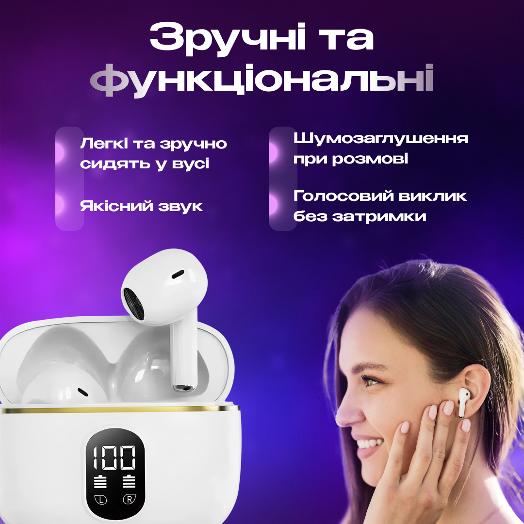 Навушники-вкладиші Bluetooth крапельки (01_K05020213439) - фото 5 Навушники-вкладиші Bluetooth крапельки (01_K05020213439) - фото 5