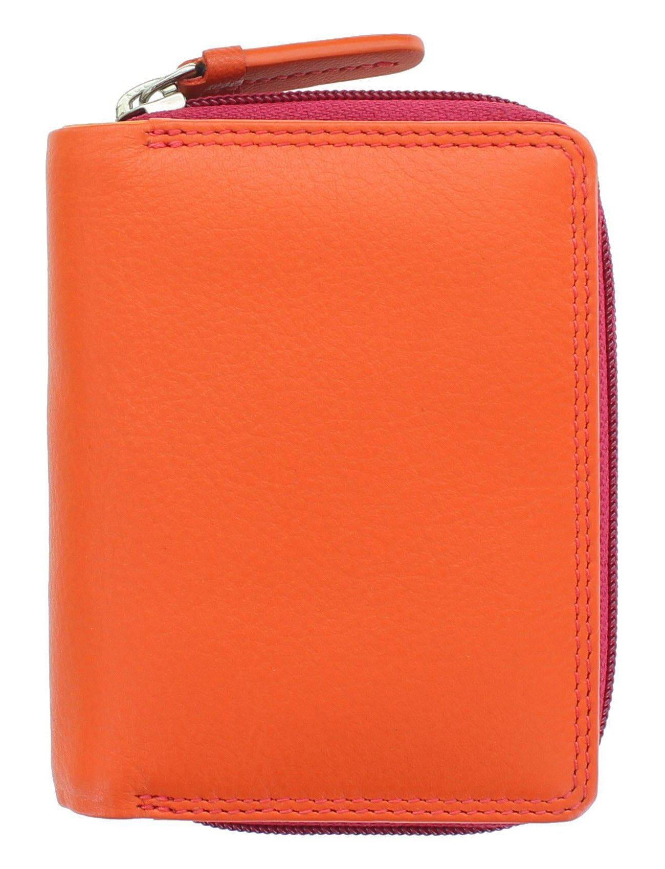 Кошелек женский кожаный Visconti RB53 - Hawaii Orange multi