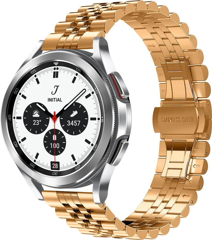 Браслет металлический Stech для Galaxy Watch 4 Classic 42 мм Rose Gold (26909-27)