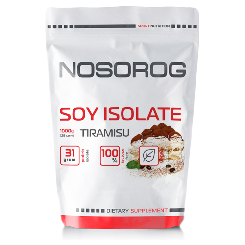 Протеин соевый Nosorog Nutrition Soy Isolate Protein Тирамису 1кг (10013-04)