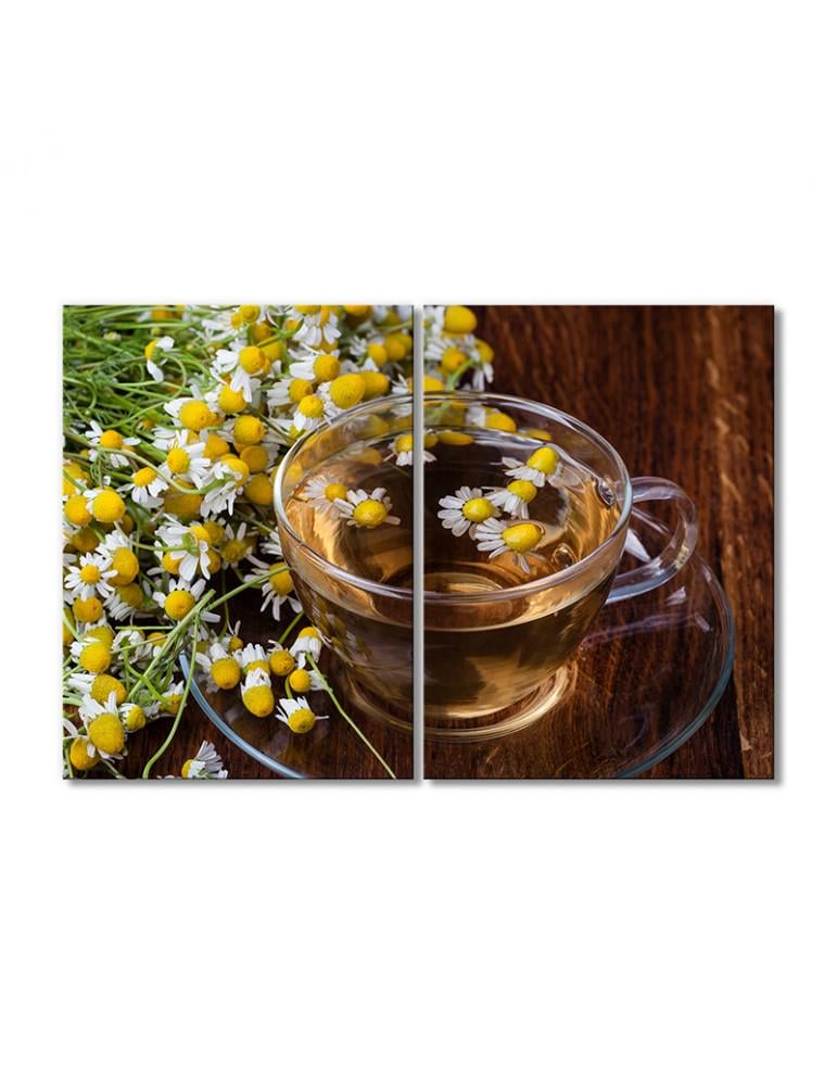 Картина модульная Ромашковый чай 2 модуля 80x120 см Картина модульная Ромашковый чай 2 модуля 80x120 см