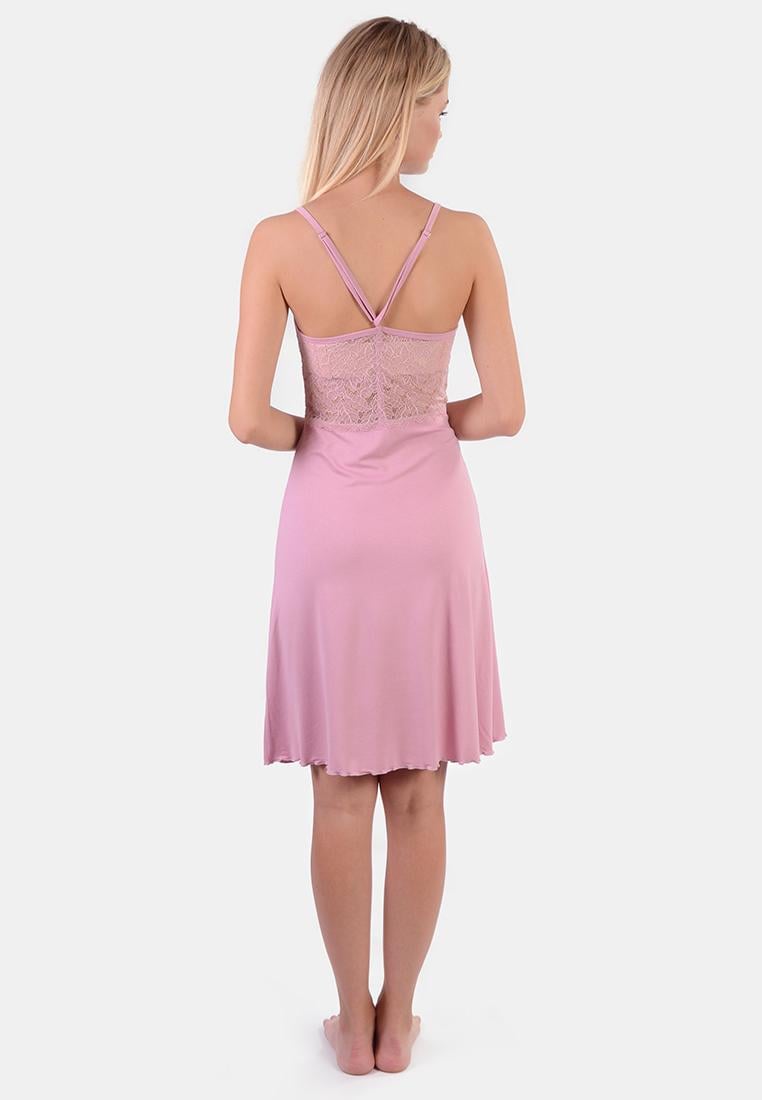 Ночная сорочка с кружевом N.EL 790-92 S Пудра - фото 3 Ночная сорочка с кружевом N.EL 790-92 S Пудра - фото 3